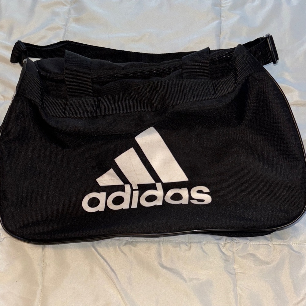 Adidas Black and White Sports Bag